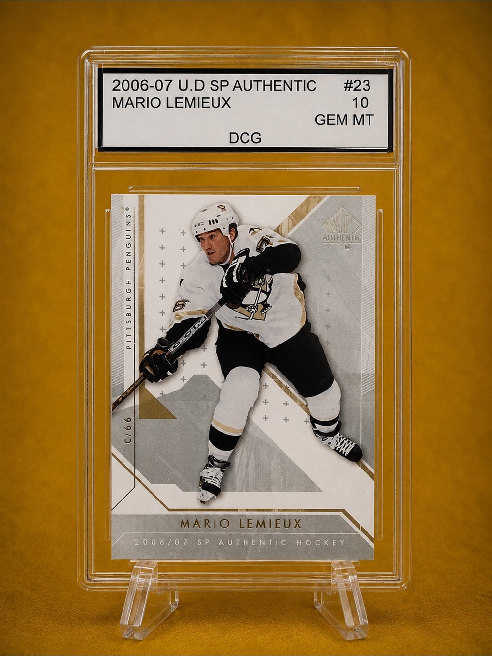 Mario Lemieux 2006-07 SP Authentic Hockey Card – Pittsburg Penguins